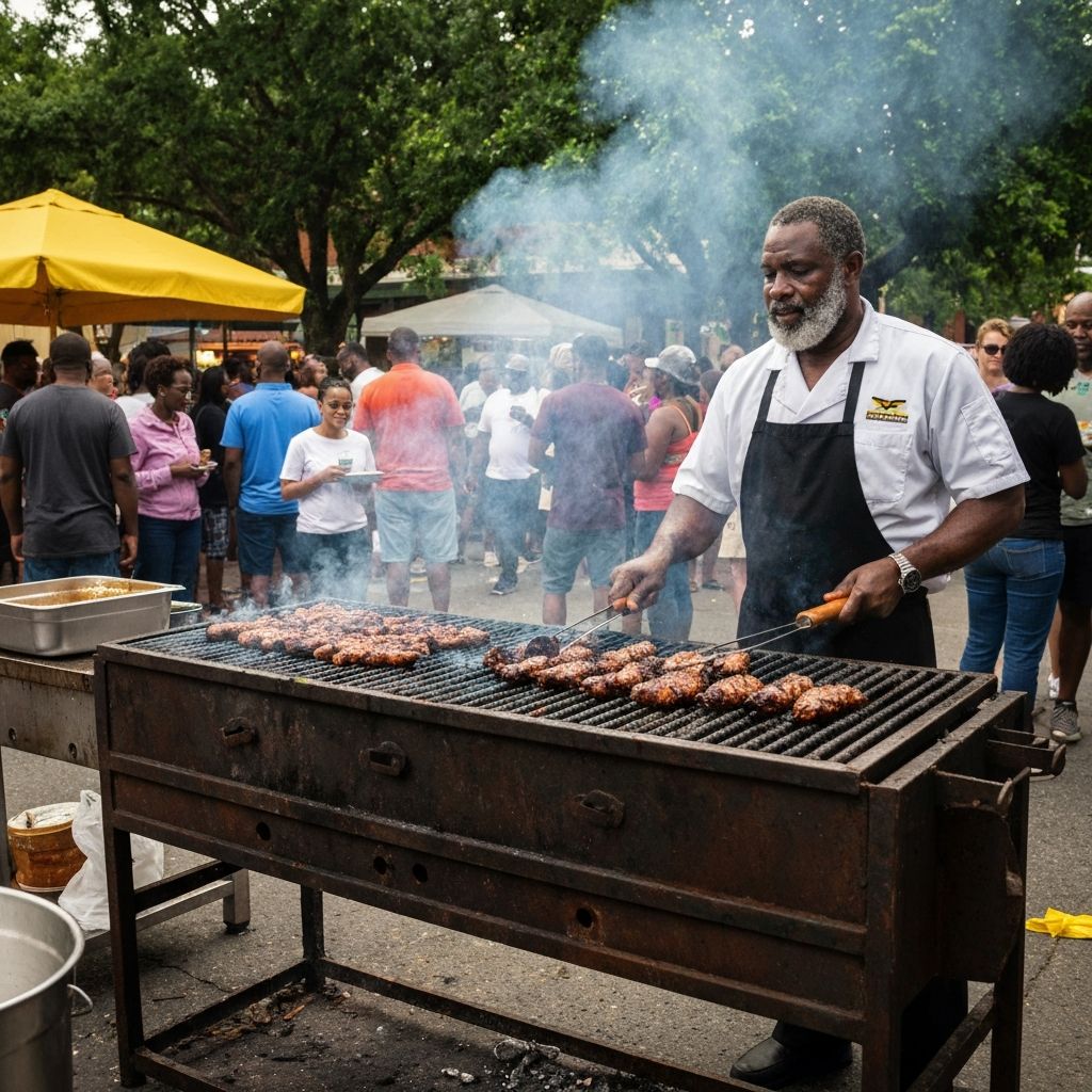 Authentic jerk cooking